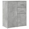 vidaXL Buffets 2 pcs gris b&eacute;ton 60x31x70 cm bois d'ing&eacute;nierie
