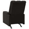 vidaXL Fauteuil inclinable Noir Tissu