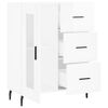vidaXL Buffet Blanc brillant 69,5x34x90 cm Bois d'ing&eacute;nierie