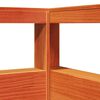vidaXL Lit biblioth&egrave;que sans matelas cire marron 150x200 cm pin massif