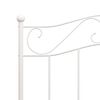 vidaXL Cadre de lit sans matelas blanc m&eacute;tal 90x200 cm