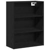 vidaXL Haut Armoire Ch&ecirc;ne noir 69,5 x 34 x 180 cm Bois d'ing&eacute;nierie