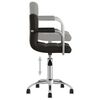 vidaXL Chaise pivotante de salle &agrave; manger Noir Similicuir