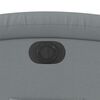 vidaXL Fauteuil inclinable &eacute;lectrique gris clair tissu