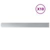 vidaXL Bordures de pelouse 10 pcs 10x103 cm acier galvanis&eacute;