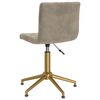 vidaXL Chaises pivotantes &agrave; manger lot de 2 gris clair velours