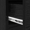 vidaXL Ensemble de meubles d'entr&eacute;e 4 pcs Ch&ecirc;ne noir Bois d'ing&eacute;nierie