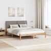 vidaXL Cadre de lit avec t&ecirc;te de lit Marron 150 x 200 cm Pin massif
