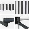 vidaXL Auvent r&eacute;tractable anthracite et blanc 5x3 m tissu et aluminium