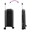 vidaXL Valise Gris fonc&eacute; 34 x 23 x 55.5 cm Plastic ABS