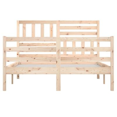 vidaXL Cadre de lit sans matelas 150x200 cm bois massif