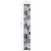 vidaXL Tapis BCF Gris 60x450 cm
