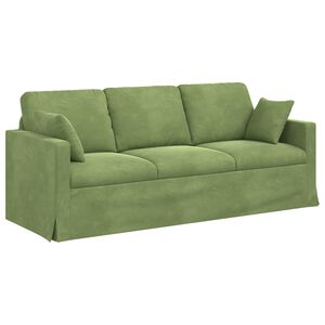 vidaXL Canap&eacute; Vert clair 198 x 78 x 80 cm Velours