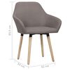 vidaXL Chaises &agrave; manger lot de 2 taupe tissu
