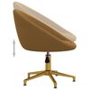 vidaXL Chaises &agrave; manger lot de 6 marron velours