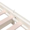 vidaXL Lit empilable sans matelas blanc 100x200 cm bois de pin massif