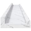 vidaXL &Eacute;tag&egrave;re Murale avec &eacute;tag&egrave;re 2 pcs Marbre blanc 80 x 9 x 3 cm
