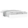 vidaXL Cadre de lit ottoman sans matelas blanc 140x190 cm similicuir