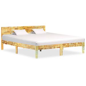 vidaXL Cadre de lit sans matelas Bois de r&eacute;cup&eacute;ration massif 180x200cm