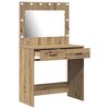 vidaXL Table de Toilette Ch&ecirc;ne artisanal 78,5 x 41 x 135 cm