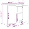 vidaXL Buffet 3 pcs Bois ancien 70 x 41 x 75 cm Bois d'ing&eacute;nierie