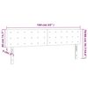 vidaXL T&ecirc;tes de lit 2 pcs Taupe 80x5x78/88 cm Tissu