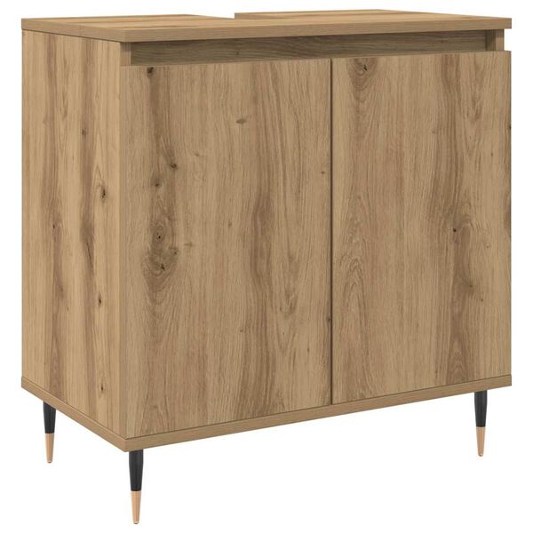 vidaXL Armoire de salle de bain ch&ecirc;ne artisanal 58x33x60 cm