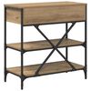 vidaXL Table console avec tiroir Marron 100 x 34,5 x 75 cm bois