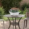 vidaXL Cache-pot de jardin Argent 35 x 35 x 15 cm Acier galvanis&eacute;