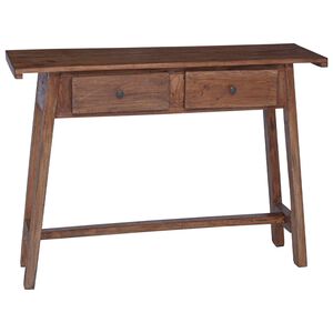 vidaXL Bureau Marron 110 x 30 x 79 cm Bois de Mahogany Massif