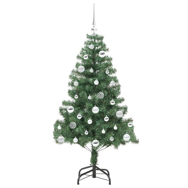 vidaXL Sapin de No&euml;l avec 150 LED avec support Vert 150 cm PVC
