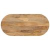 vidaXL Dessus de table 100x40x3,8 cm ovale bois massif de manguier