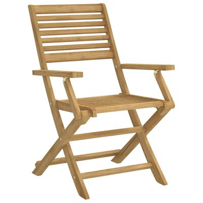 vidaXL Ensemble à manger de jardin 5 pcs Bois d'acacia solide