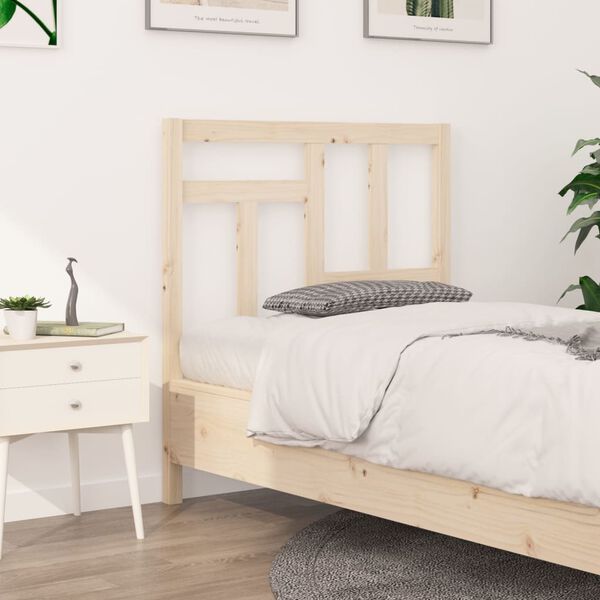 vidaXL T&ecirc;te de lit 80,5x4x100 cm Bois massif de pin