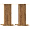 vidaXL Supports pour plantes 2 pcs ch&ecirc;ne artisanal bois d'ing&eacute;nierie