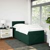 vidaXL Sommier &agrave; lattes de lit avec matelas Vert fonc&eacute; 90x190 cm