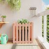 vidaXL Jardini&egrave;re avec design de cl&ocirc;ture 70x70x70 cm douglas massif