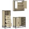 vidaXL Ensemble de meubles de salle de bain 3 pcs ch&ecirc;ne sonoma