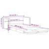 vidaXL Canap&eacute;-lit 2 en 1 rouge bordeaux 122x204x55 cm velours