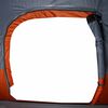 vidaXL Tente familiale &agrave; d&ocirc;me 6 personnes gris et orange imperm&eacute;able
