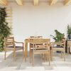 vidaXL Ensemble &agrave; manger de jardin avec coussins gris fonc&eacute; 5 pcs