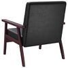 vidaXL Fauteuil noir similicuir