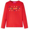 T-shirt enfants &agrave; manches longues rouge 128