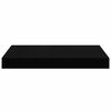 vidaXL Étagère murale flottante 4 pcs Noir brillant 40x23x3,8 cm MDF
