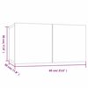 vidaXL Meubles TV suspendus 3 pcs Ch&ecirc;ne fum&eacute; 60x30x30 cm