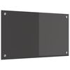 vidaXL Cr&eacute;dence de cuisine Gris fonc&eacute; 70 x 40 cm verre tremp&eacute;