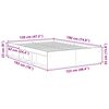 vidaXL Cadre de lit sans matelas ch&ecirc;ne sonoma 120x190 cm