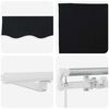 vidaXL Auvent R&eacute;tractable Noir 450 &times; 300 cm Tissu et acier