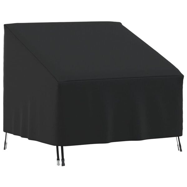 vidaXL Housse de chaise de jardin noir 96x79x49/74 cm oxford 420D