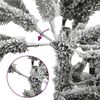 vidaXL Sapin de No&euml;l artificiel Blanc 240 cm PVC, m&eacute;tal et plastique